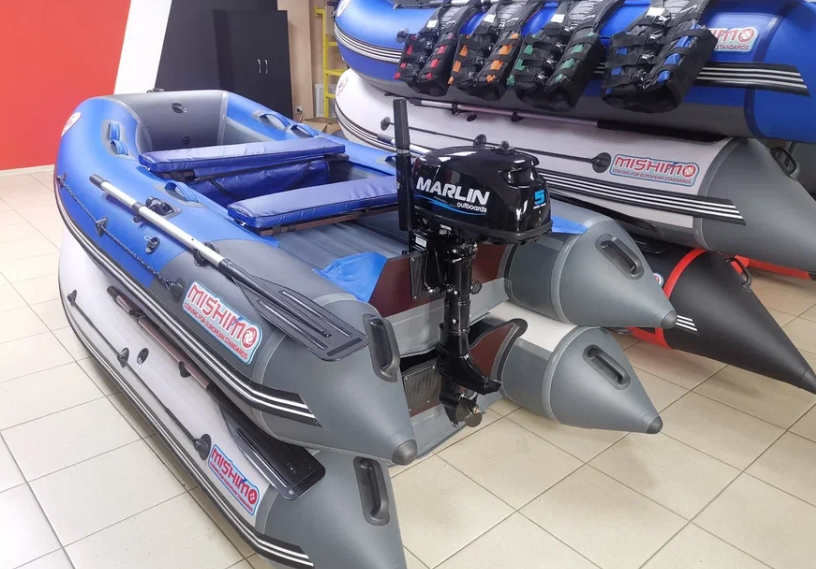 КОМПЛЕКТ ЛОДКА MISHIMO LITE 315 + МОТОР 5л.с в Брянске