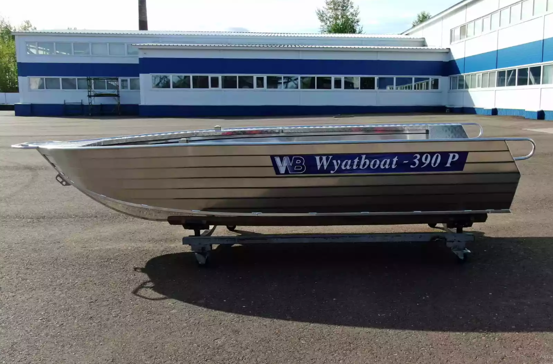 Алюминиевая лодка Wyatboat-390РМ увеличенный борт в Брянске