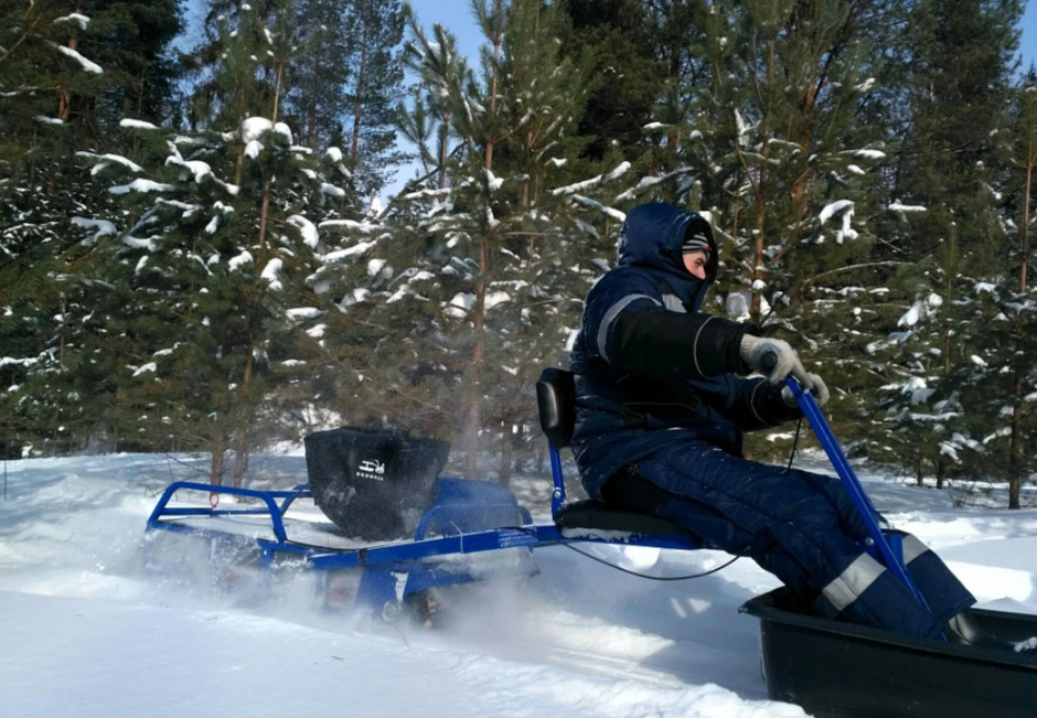Мотобуксировщик толкач Альбатрос-XL8 с модулем. С фарой, склизы в Брянске