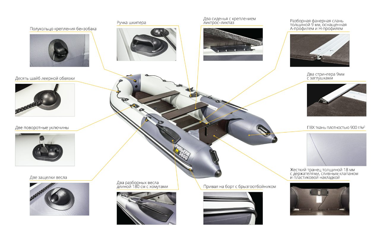 Лодка Ривьера Компакт 3600 СК в Брянске