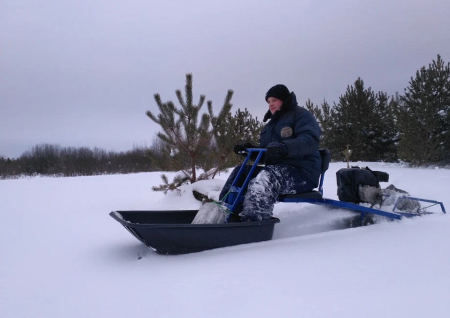 Мотобуксировщик толкач Альбатрос-XL8 с модулем. С фарой, склизы в Брянске