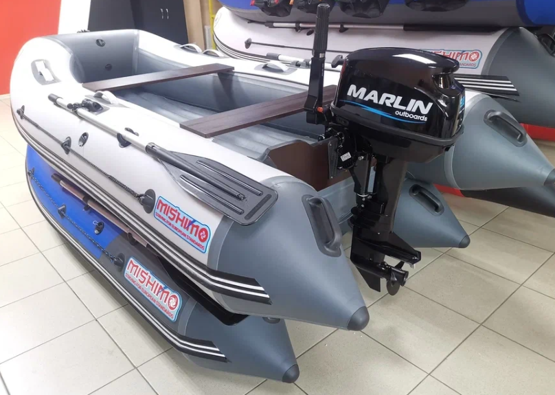 КОМПЛЕКТ ЛОДКА MISHIMO LITE 335 + МОТОР 9,8 Л.С. в Брянске