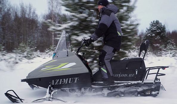 Миниснегоход Бурлак Азимут 20 л.с. , эл.запуск, реверс, тормоз гидравл, капот серый в Брянске Миниснегоход Бурлак Азимут 20 л.с. , эл.запуск, реверс, тормоз гидравл, капот серый в Брянске