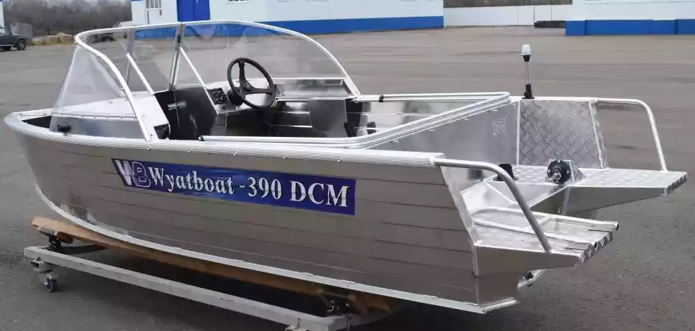 Алюминиевая лодка Wyatboat-390 DCM Увеличенный борт в Брянске