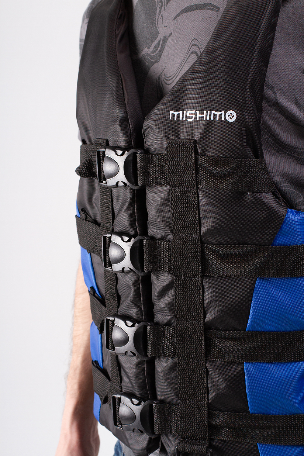 Жилет спасательный MISHIMO PRO Премиум качества Черно-синий в Брянске