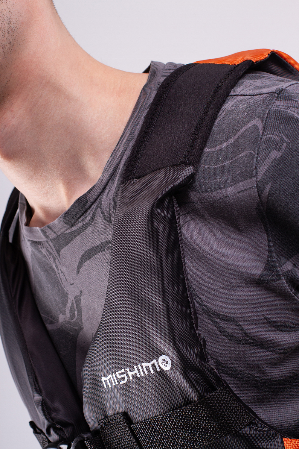 Жилет спасательный MISHIMO PRO Премиум качества Черно-оранжевый в Брянске